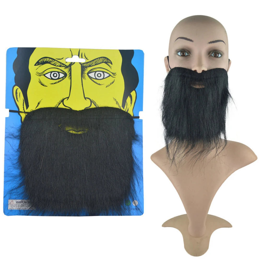 Masquerade Props Holiday Party Dress Up Fake Beard Simulation Beard Eight Character Beard Beard Man's Beard Prom Party Props