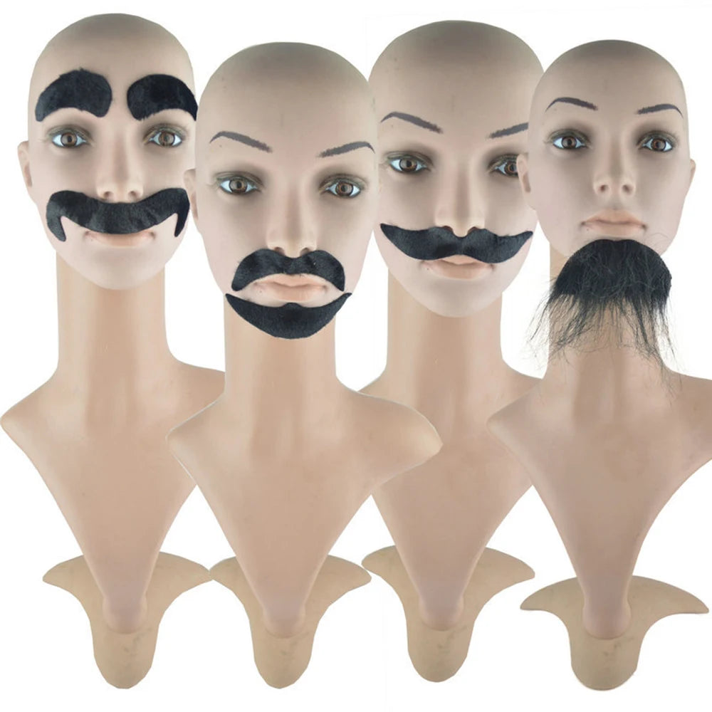 Masquerade Props Holiday Party Dress Up Fake Beard Simulation Beard Eight Character Beard Beard Man's Beard Prom Party Props