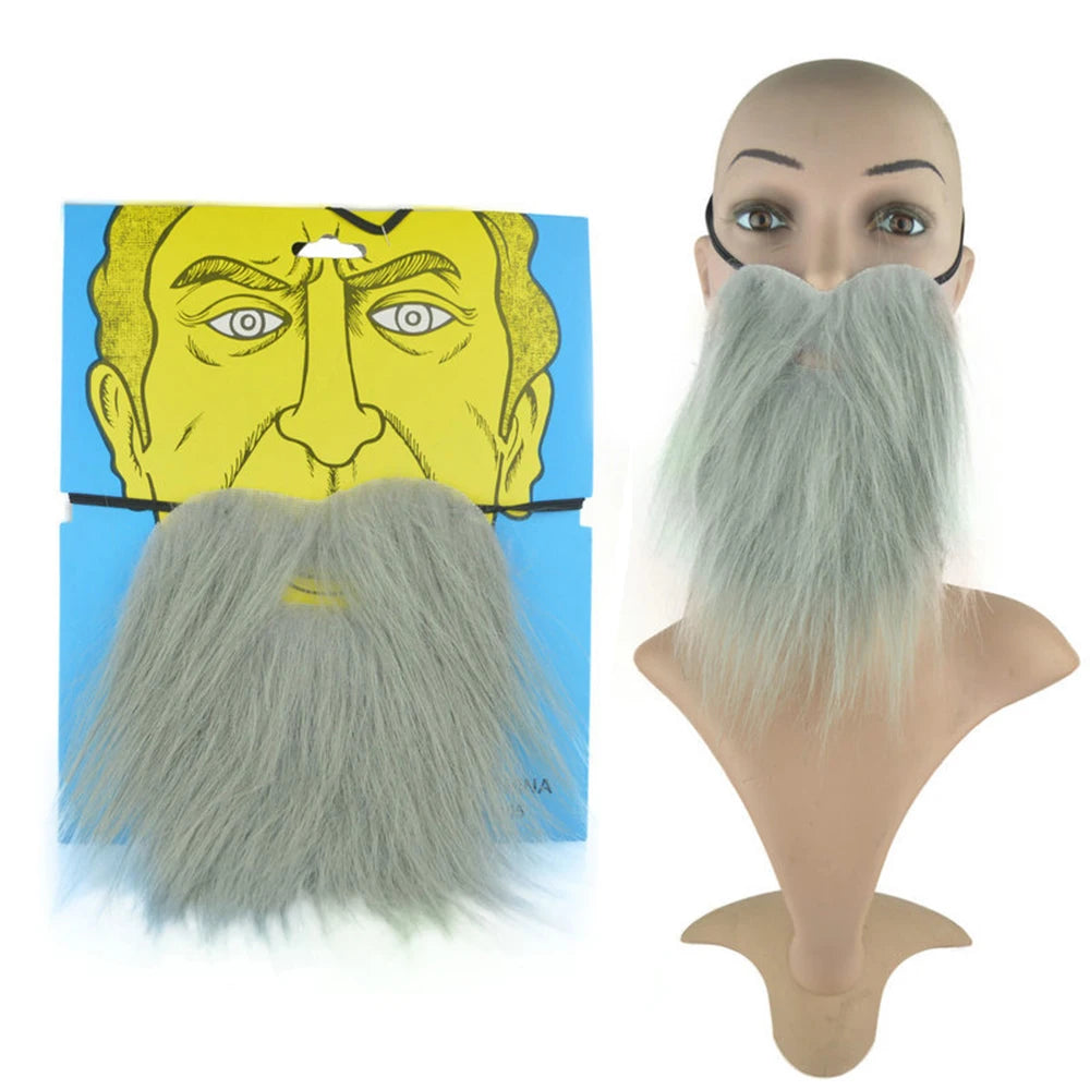 Masquerade Props Holiday Party Dress Up Fake Beard Simulation Beard Eight Character Beard Beard Man's Beard Prom Party Props