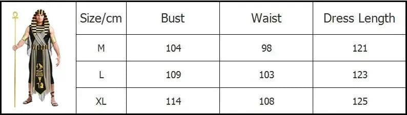 Costume Egiziano Adulto – Regale e Affascinante per il Tuo Carnevale