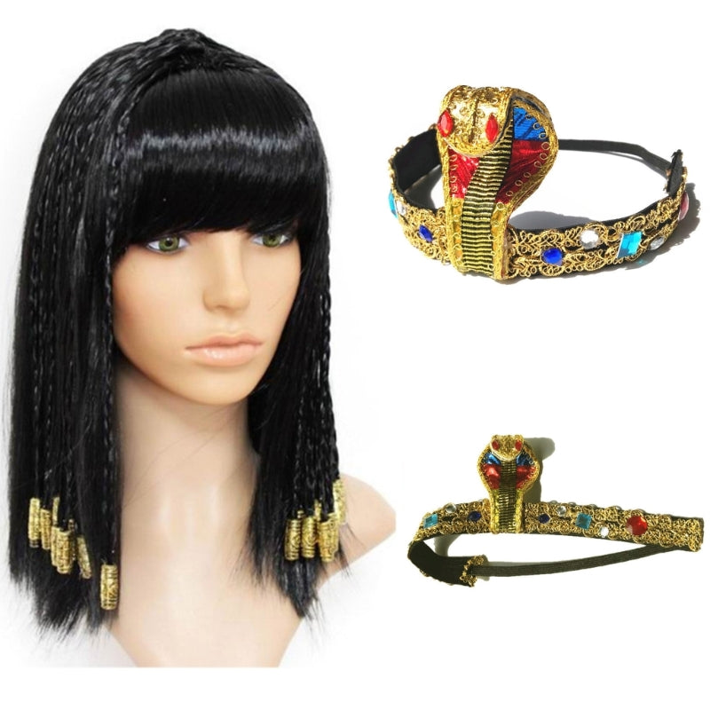 Cosplay Egyptian Headband Golden Color Snake Hairbands Party Hair Decors