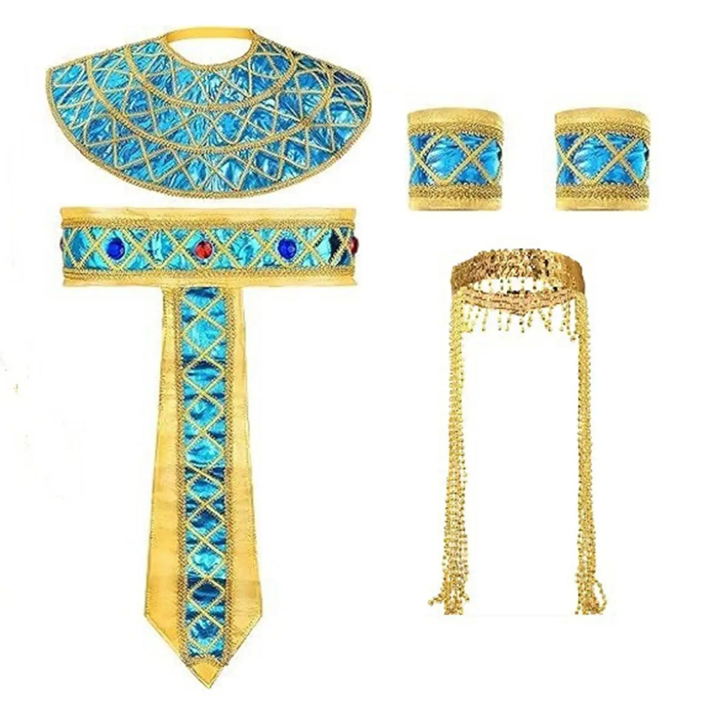 Egyptian Womens Costume Accessories Collar Cleopatra Costume Adult for Holiday Pageant Clothes Halloween Birthday Party Carnival