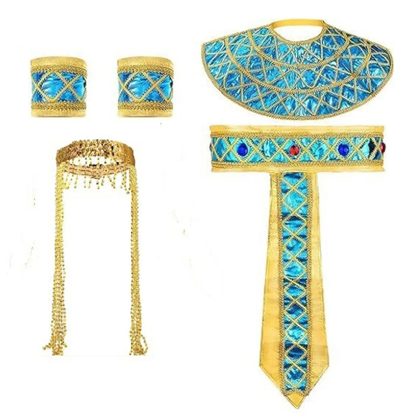 Egyptian Womens Costume Accessories Collar Cleopatra Costume Adult for Holiday Pageant Clothes Halloween Birthday Party Carnival