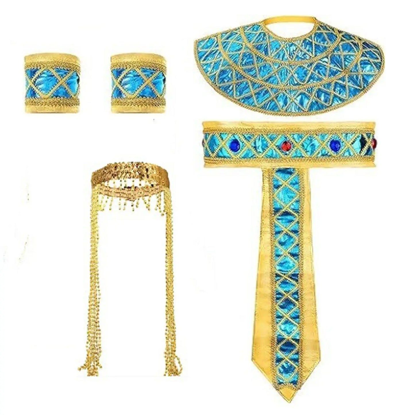 Egyptian Womens Costume Accessories Collar Cleopatra Costume Adult for Holiday Pageant Clothes Halloween Birthday Party Carnival