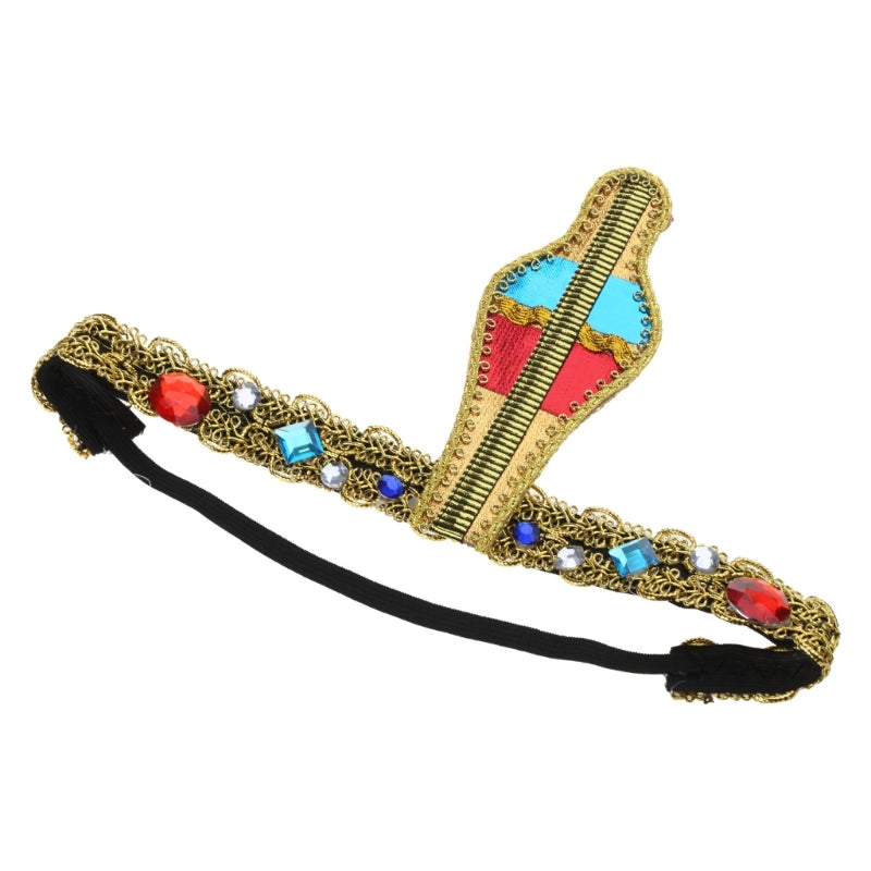 Cosplay Egyptian Headband Golden Color Snake Hairbands Party Hair Decors