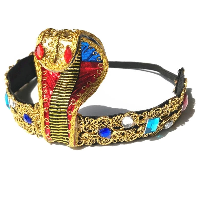 Cleopatra Snake Shape Egyptian Headband Punk Hairband Carnivals Hair Decors