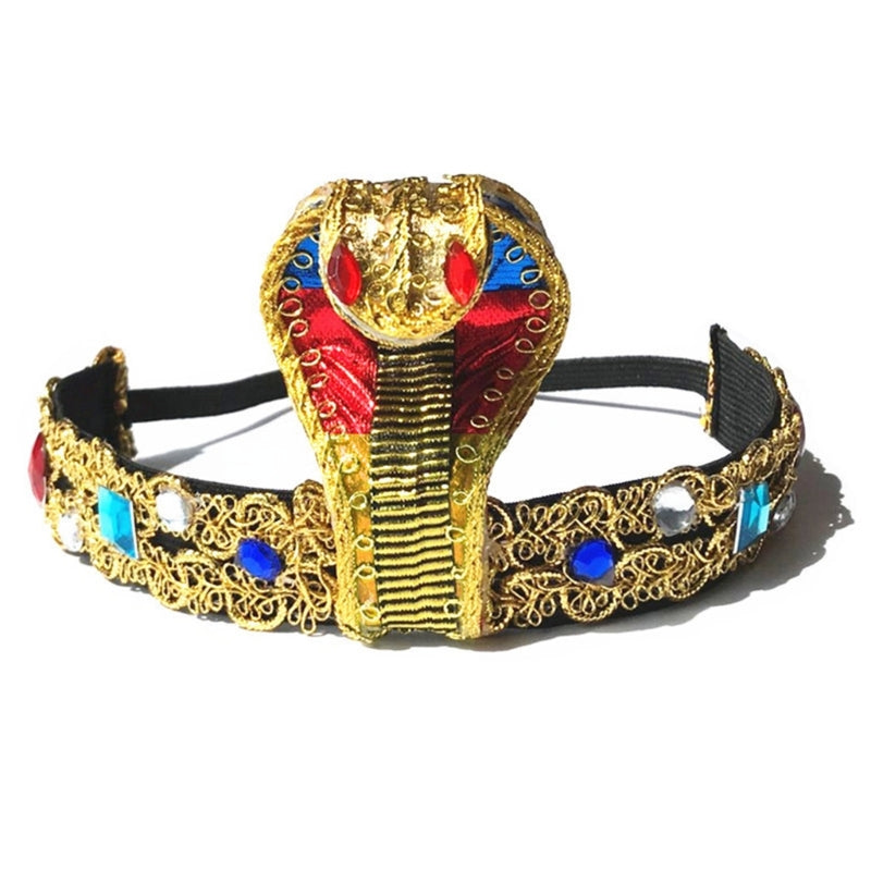 Cosplay Egyptian Headband Golden Color Snake Hairbands Party Hair Decors